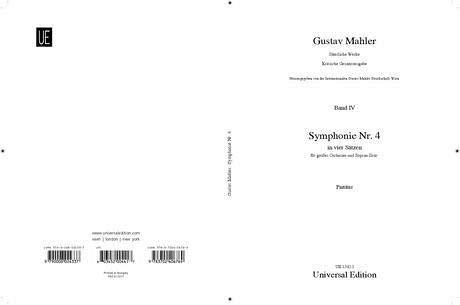 Stock image for Mahler, G: Symphonie Nr. 4 for sale by Ammareal