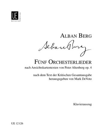 9783702417437: 5 Orchesterlieder: Nach Ansichtskartentexten Von Peter Altenberg