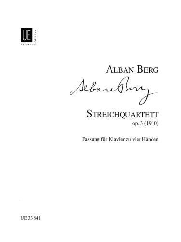 Streichquartett Op. 3 (1910) (9783702466183) by Alban Berg