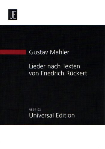Imagen de archivo de Lieder Nach Texten Von Ruckert, Study Score Series a la venta por HPB-Red