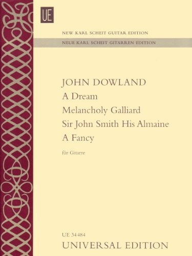 Imagen de archivo de A Dream - Melancholy Galliard: Sir John Smith His Almaine - a Fancy a la venta por WorldofBooks