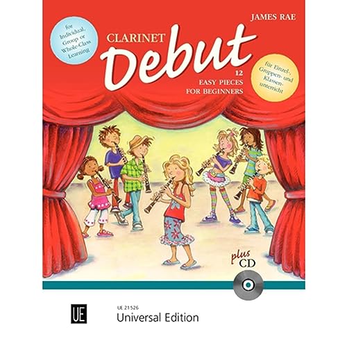 Beispielbild fr Clarinet Debut - 12 Easy Pieces for Beginners: Zw lf leichte Stücke für den Anfang im Einzel-, Gruppen- und Klassenunterricht. für 1-2 Klarinetten mit CD oder Klavierbegleitung. Ausgabe mit CD. zum Verkauf von WorldofBooks