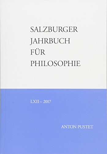 Stock image for Salzburger Jahrbuch fr Philosophie LXII   2017 for sale by Buchpark