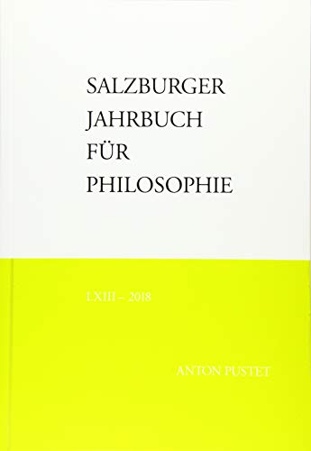 Stock image for Salzburger Jahrbuch für Philosophie LXIII - 2018 for sale by WorldofBooks