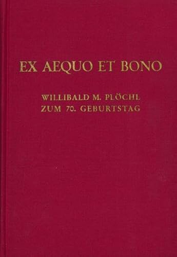 Imagen de archivo de Willibald M. Plchl zum 70. Geburtstag. Hrsg. von Peter Leisching, Franz Pototschnig und Richard Potz. a la venta por Antiquariat + Verlag Klaus Breinlich