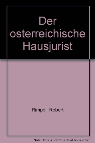 Stock image for Der sterreichische Hausjurist for sale by mneme
