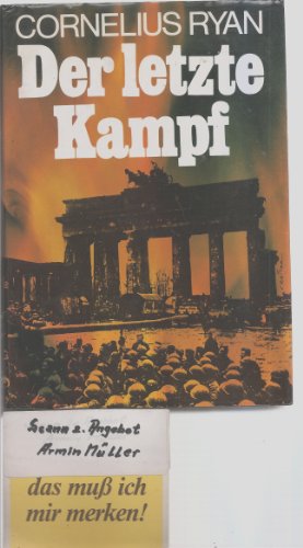 Stock image for Der letzte Kampf for sale by DER COMICWURM - Ralf Heinig