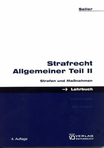 Imagen de archivo de Strafrecht Allgemeiner Teil II: Strafen und Manahmen a la venta por medimops