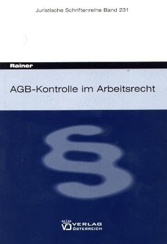 9783704652959: AGB-Kontrolle im Arbeitsrecht