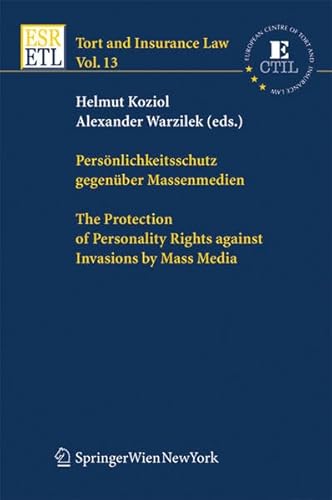 9783704658418: Persnlichkeitsschutz gegenber Massenmedien / The Protection of Personality Rights against Invasions by Mass Media