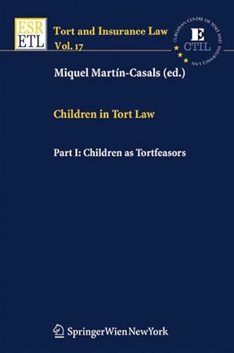 9783704658487: Children in Tort Law, Part I: Children as Tortfeasors