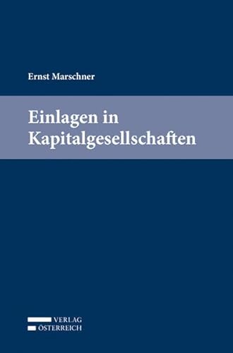 9783704667670: Einlagen in Kapitalgesellschaften