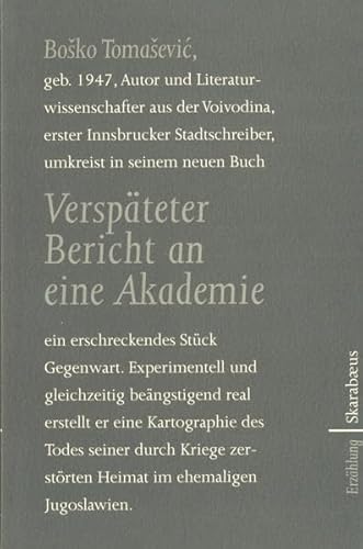 9783706622196: Verspteter Bericht an eine Akademie