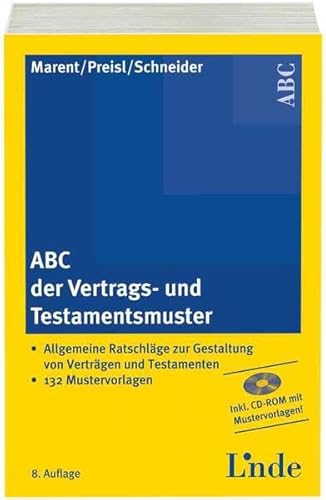 Beispielbild fr ABC der Vertrags- und Testamentsmuster (f. sterreich), m. CD-ROM zum Verkauf von medimops
