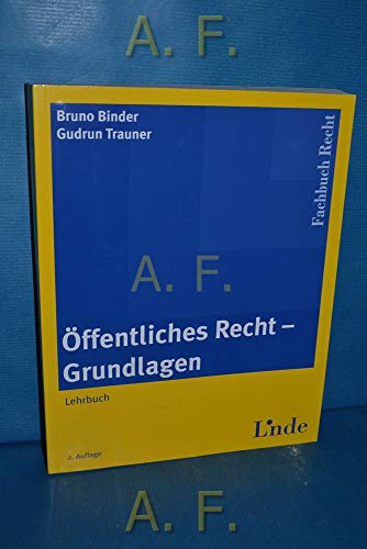 Beispielbild fr ffentliches Recht - Grundlagen (f. sterreich) zum Verkauf von medimops