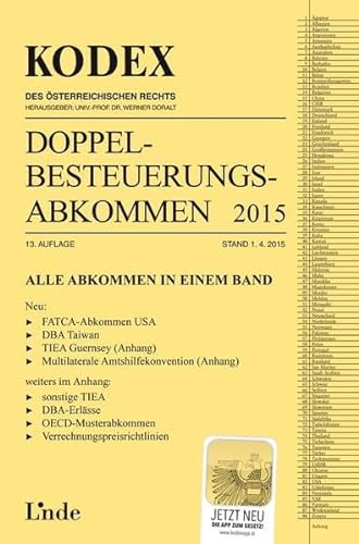 9783707332698: KODEX Doppelbesteuerungsabkommen 2015 (f. sterreich)