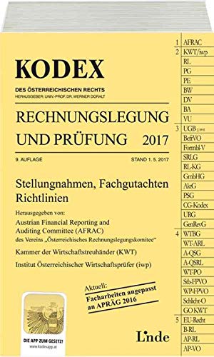 Imagen de archivo de KODEX Rechnungslegung und Prfung 2017 (Kodex des sterreichischen Rechts) a la venta por medimops