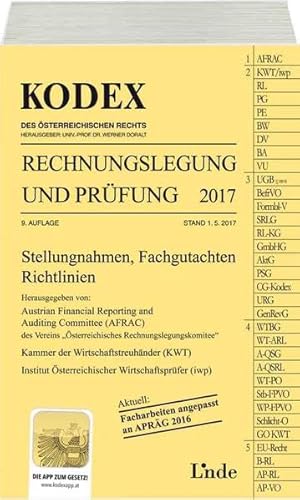 Stock image for KODEX Rechnungslegung und Prfung 2017 (Kodex des sterreichischen Rechts) for sale by medimops