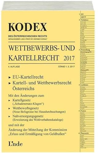 Stock image for KODEX Wettbewerbs- und Kartellrecht 2017 for sale by Buchpark