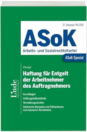 Stock image for ASoK-Spezial Haftung fr Entgelt der Arbeitnehmer des Auftragnehmers for sale by medimops