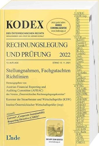 Beispielbild fr KODEX Rechnungslegung und Prfung 2022 zum Verkauf von Jasmin Berger