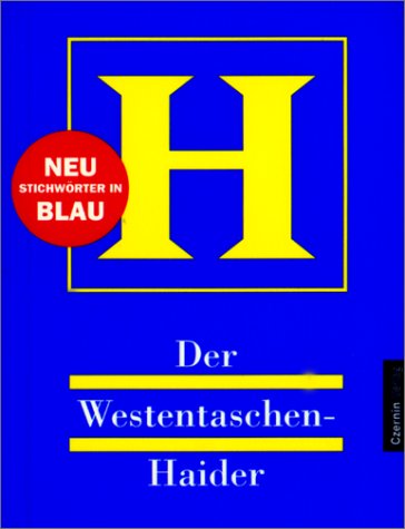 Beispielbild fr Der Westentaschen-Haider. zum Verkauf von Eugen Friedhuber KG