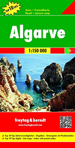 9783707900286: Algarve, mapa de carreteras. Escala 1:150.000. Freytag & Berndt.: Wegenkaart 1:150 000: AK 9801 (Auto karte)