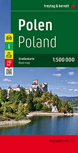 Freytag Berndt Autokarten, Polen - Maßstab 1:500 000: Touristische Informationen, Nationalparks, Ortsregister mit Postleitzahlen - Freytag-Berndt und Artaria KG