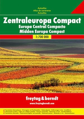 9783707904215: Central Europe Compact Road Atlas (2011)