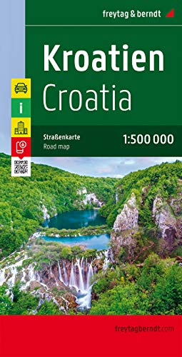 9783707904574: Croacia, mapa de carreteras. Escala 1:500.000. Freytag & Berndt.: Wegenkaart 1:500 000 (Auto karte)