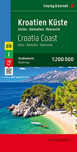 Croatian Coast: 1:200,000. Istria - Dalmatia - Dubrovnik (9783707904604) by Freytag & Berndt
