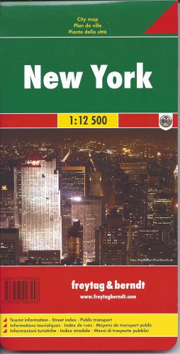 Beispielbild fr Freytag Berndt Stadtplne, New York 1:12.500: Touristische Informationen. Straenverzeichnis. ffentliche Verkehrsmittel (City Plan) zum Verkauf von medimops