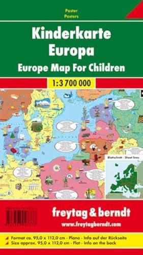 9783707907377: Children'S Map Europe Map Flat in a Tube 1:3 700 000