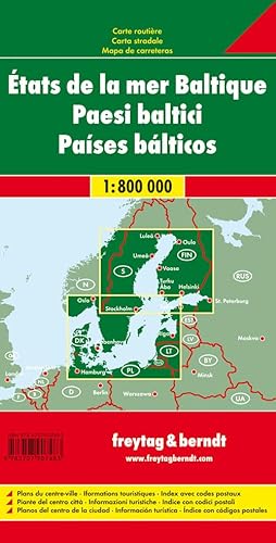 Stock image for Baltic Sea States Road Map (Multi-country Mapping): Touristische Informationen. Citypläne. Ortsregister mit Postleitzahlen for sale by WorldofBooks