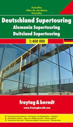 Beispielbild fr Freytag Berndt Autoatlas, Deutschland Supertouring 1:400.000: Touristische Informationen. Cityplne. Ortsregister mit Postleitzahlen zum Verkauf von medimops