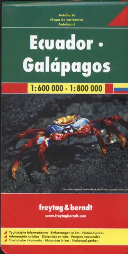 9783707907728: Freytag Berndt Autokarten, Ecuador - Galapagos 1:600.000 - 1:800.000