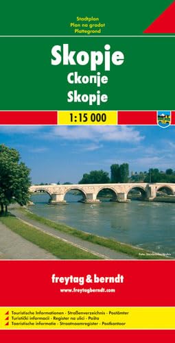 Imagen de archivo de Skopje City Map: Stadskaart 1:15 000 a la venta por WorldofBooks