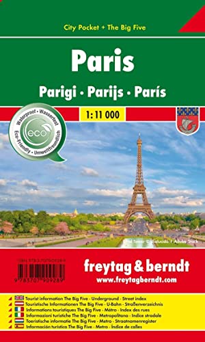 Stock image for Paris City Pocket Map 1:10K FB (English, Spanish, French, Italian and German Edition) for sale by Wonder Book