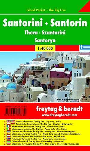 9783707910780: F&B Santorini Island Pocket: Toeristische wegenkaart 1:40 000