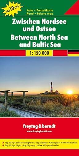 Beispielbild fr Freytag Berndt Autokarten, Zwischen Nordsee und Ostsee 1:150.000 zum Verkauf von medimops