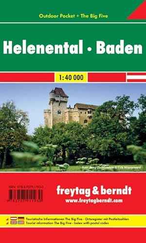 WK 012 OUP Helenental - Baden, Outdoor Pocket, hiking map 1:40,000 (English and German Edition) (9783707911930) by Freytag & Berndt