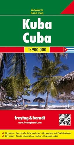 Cuba 1:900 000 (English, Spanish, French, Italian and German Edition) (9783707913064) by Freytag & Berndt