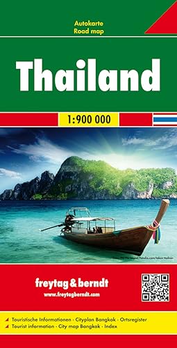 Thailand, road map 1:900,000 (9783707913774) by Freytag & Berndt