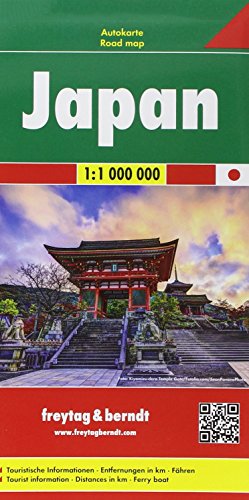 Japan, road map 1:1 000,000 (9783707913873) by Freytag & Berndt