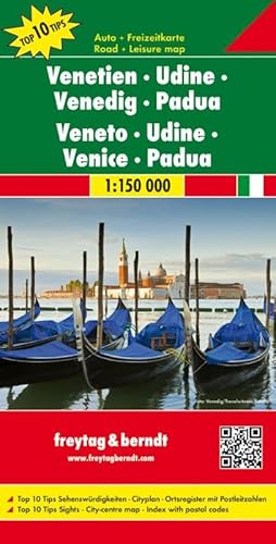 Beispielbild fr Freytag Berndt Autokarten, Venetien - Udine - Venedig - Padua, Top 10 Tips - Mastab 1:150.000 zum Verkauf von medimops