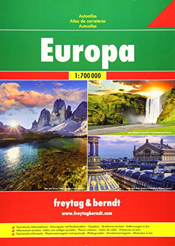 Stock image for Europe Road Atlas: FBA048 (English, Spanish, French, Italian and German Edition) for sale by GF Books, Inc.