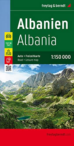 Stock image for Albania: Road and Leisure map (F&B Wegenkaarten) for sale by Revaluation Books