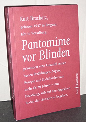 Imagen de archivo de Pantomime vor Blinden a la venta por medimops