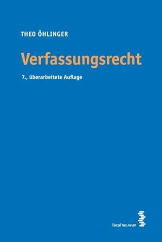 Beispielbild fr Verfassungsrecht (sterreichisches Recht) zum Verkauf von medimops