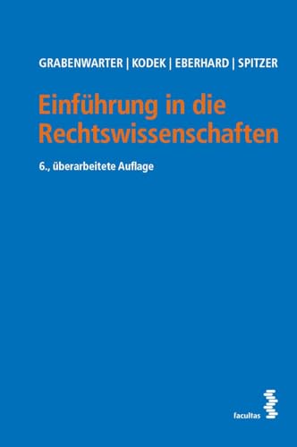 Beispielbild fr Einfhrung in die Rechtswissenschaften zum Verkauf von Blackwell's